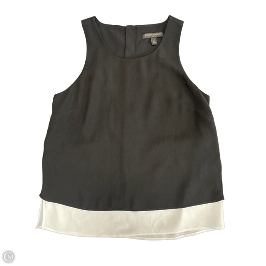 Top Sleeveless By Banana Republic In Black & White, Size: Xs