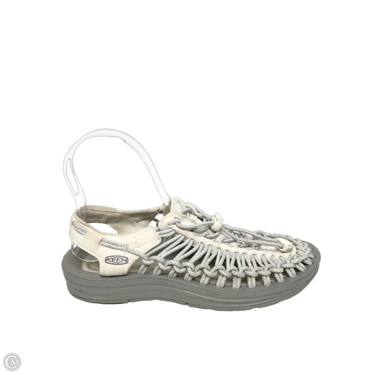 Sandals Sport By Keen In Cream & Grey, Size: 6.5