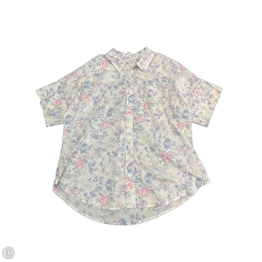 Top Short Sleeve By Lucky Brand In Multi-colored, Size: Xl