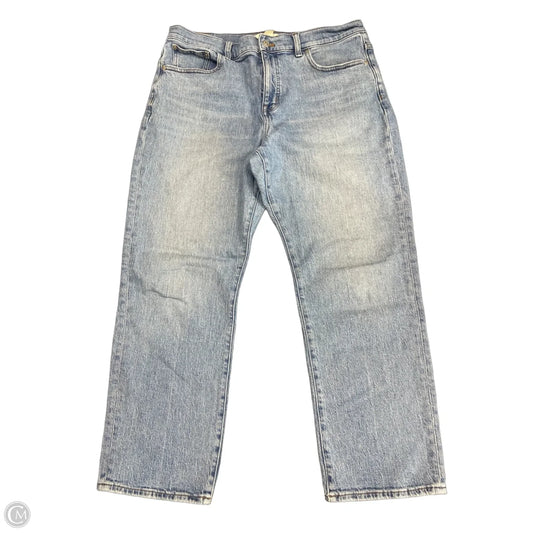 Jeans Straight By Madewell In Blue Denim, Size: 14