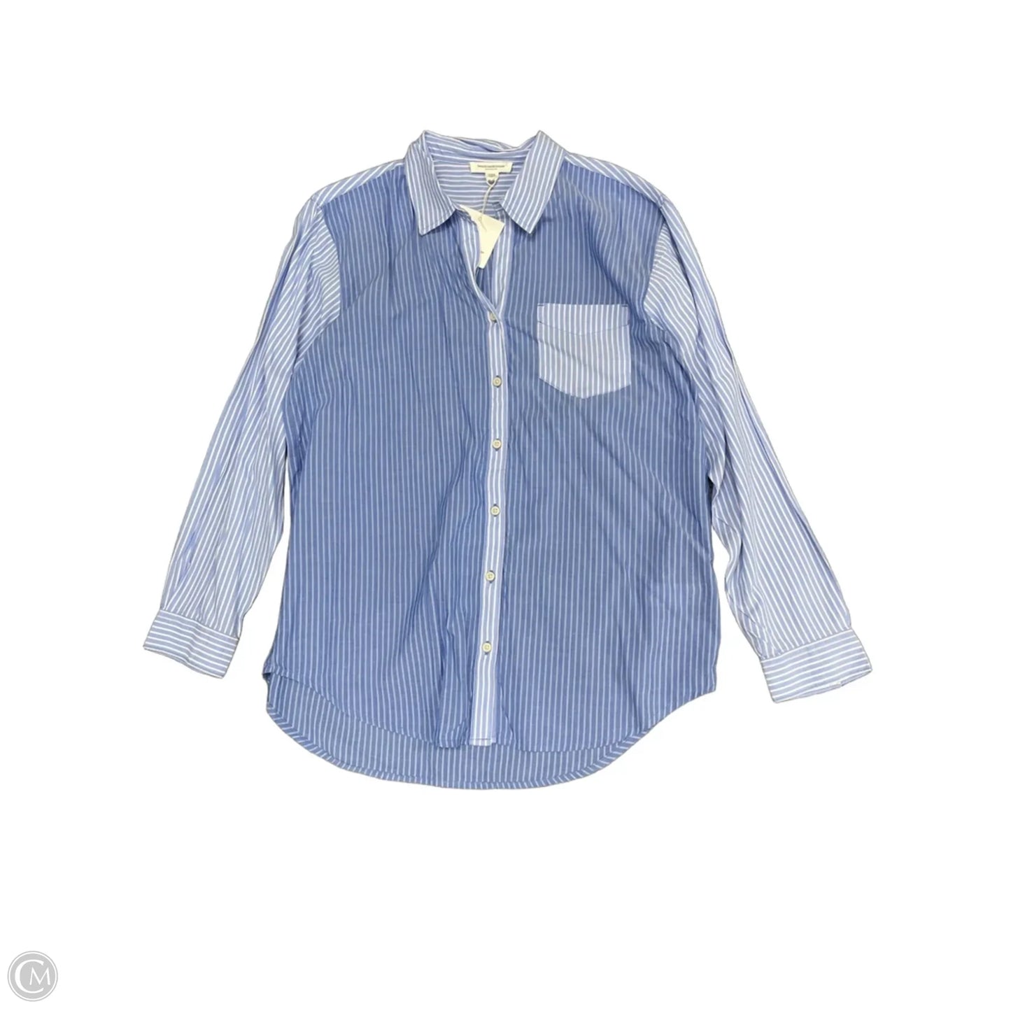Top Long Sleeve By Beachlunchlounge In Blue, Size: M