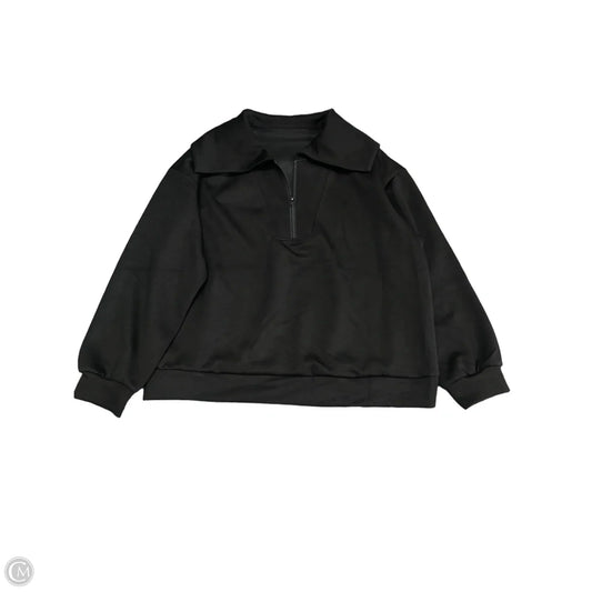 Sweatshirt Collar By Clothes Mentor In Black, Size: 2x