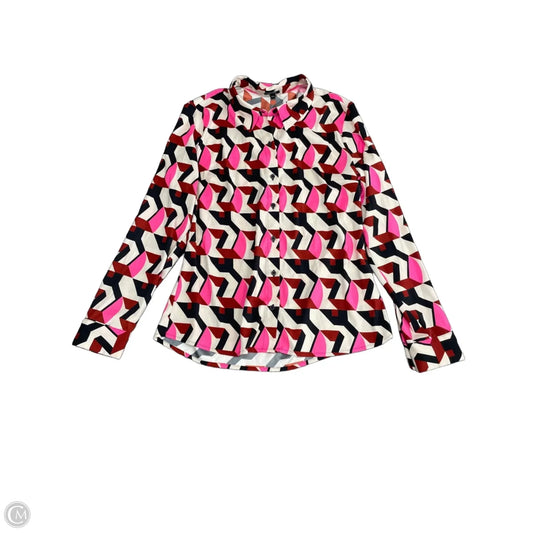 Blouse Long Sleeve By Express In Multi-colored, Size: S