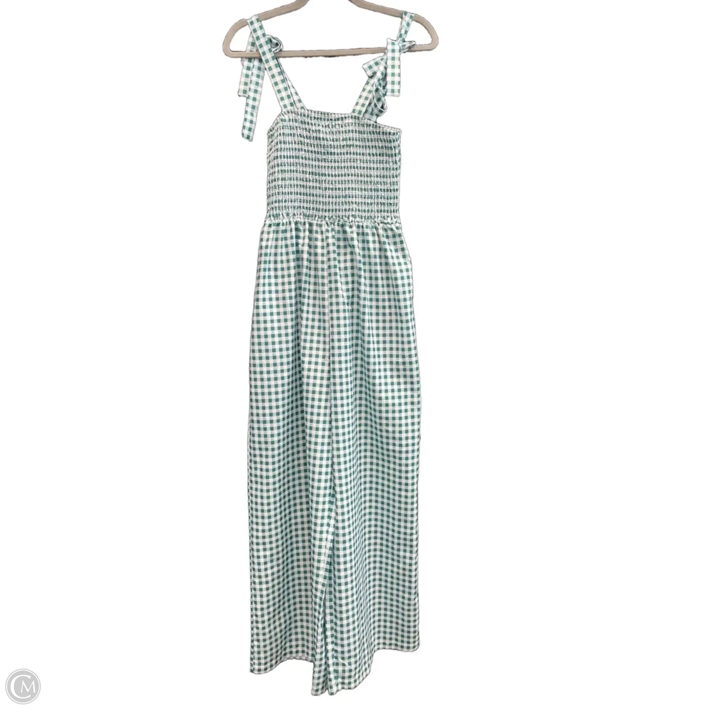 Jumpsuit By Cme In Green & White, Size: M