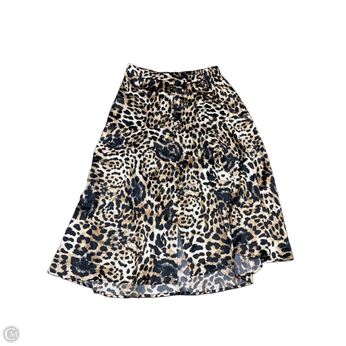 Skirt Midi By Clothes Mentor In Leopard Print, Size: M