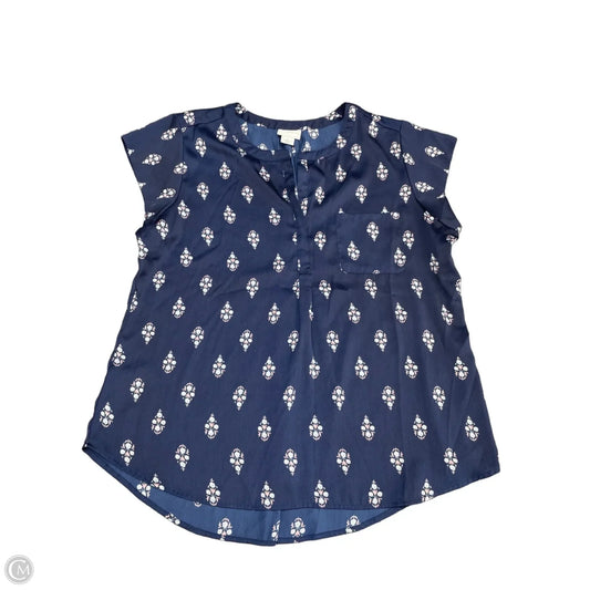 Top Short Sleeve By Liz Claiborne In Ombre Print, Size: Xl