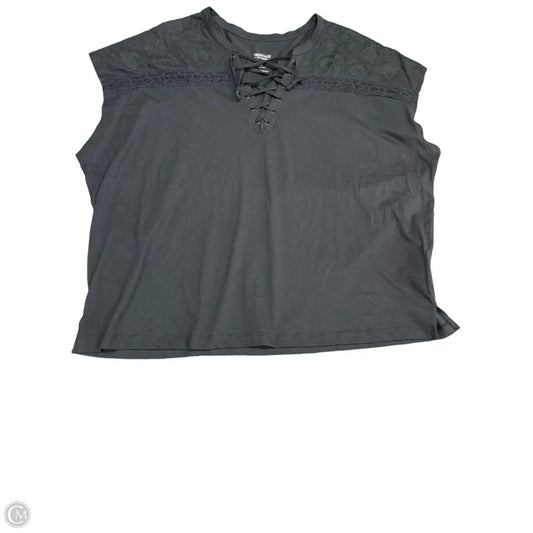 Top Short Sleeve By Torrid In Black, Size: 4x