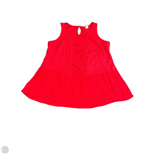 Top Sleeveless By Cme In Red, Size: 1x