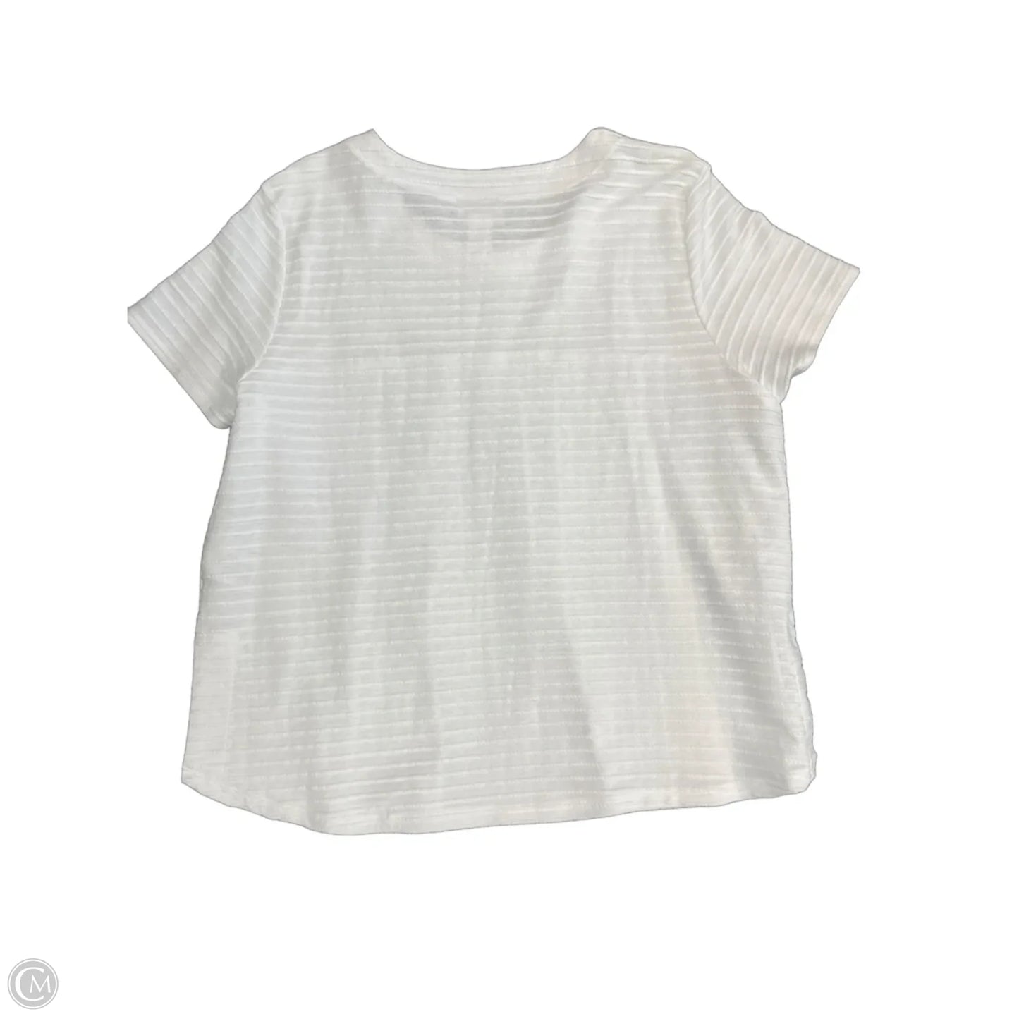 Top Short Sleeve By Alfred Dunner In White, Size: 1x