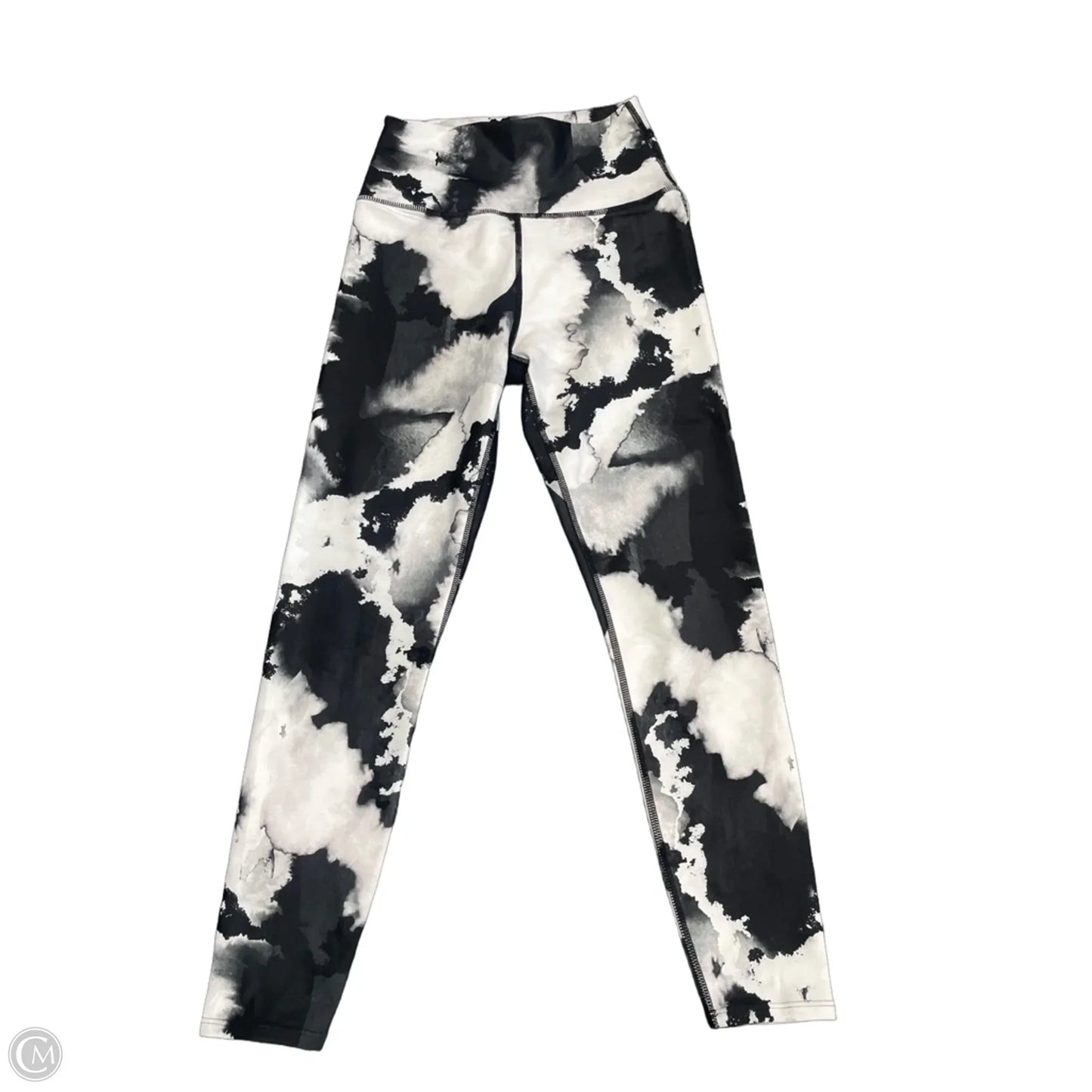 Athletic Leggings By Sage In Black & White, Size: S