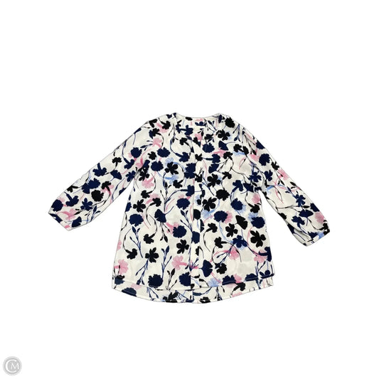 Blouse 3/4 Sleeve By Clothes Mentor In Blue & Pink, Size: S
