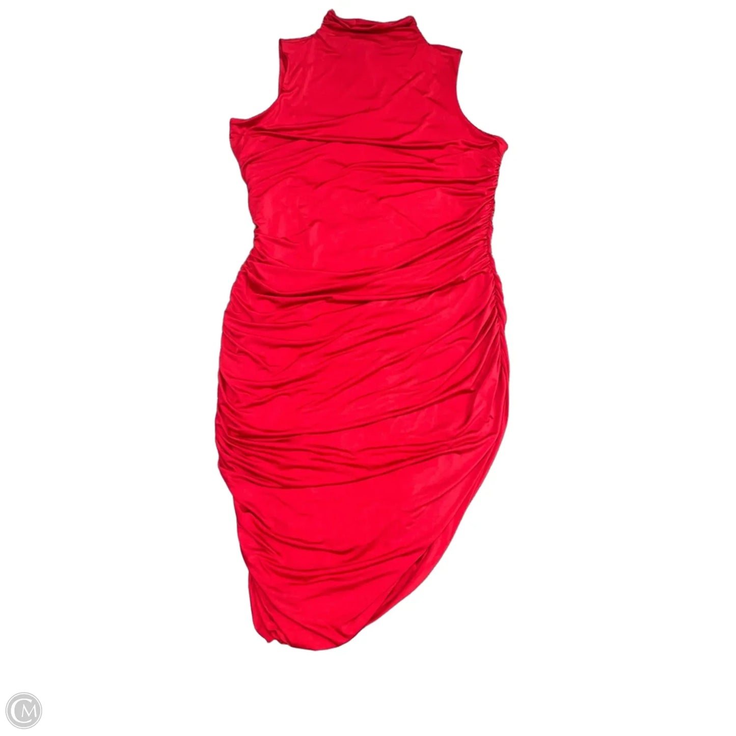 Dress Casual Midi By Express In Red, Size: Xl