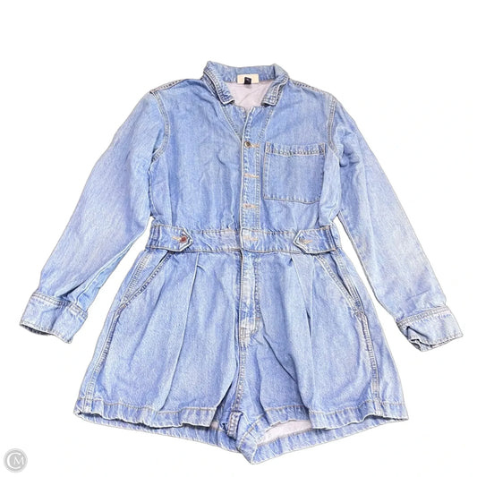 Romper By Universal Thread In Blue Denim, Size: 10
