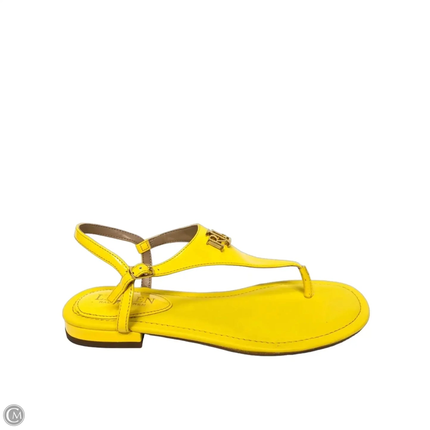 Sandals Flats By Lauren By Ralph Lauren In Yellow, Size: 6
