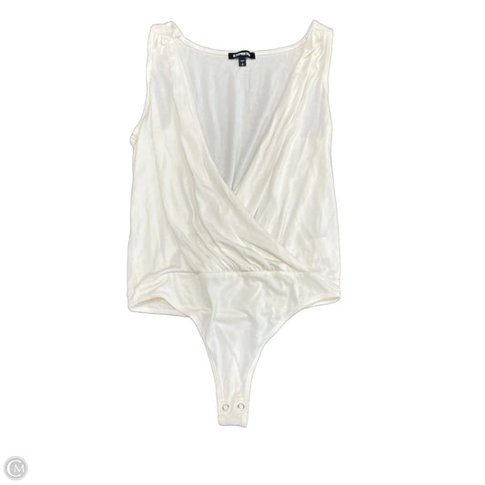 Bodysuit By Express In Ivory, Size: S