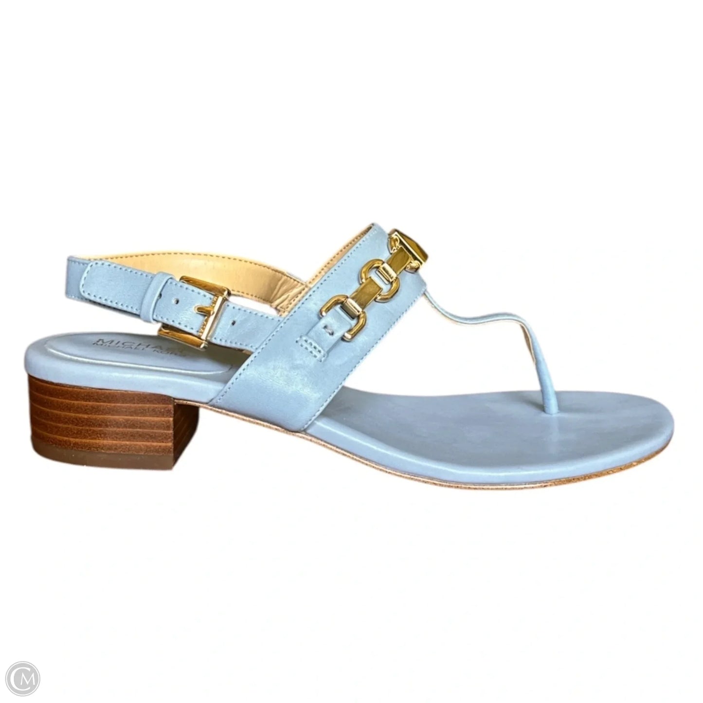 Sandals Heels Block By Michael By Michael Kors In Blue, Size: 6
