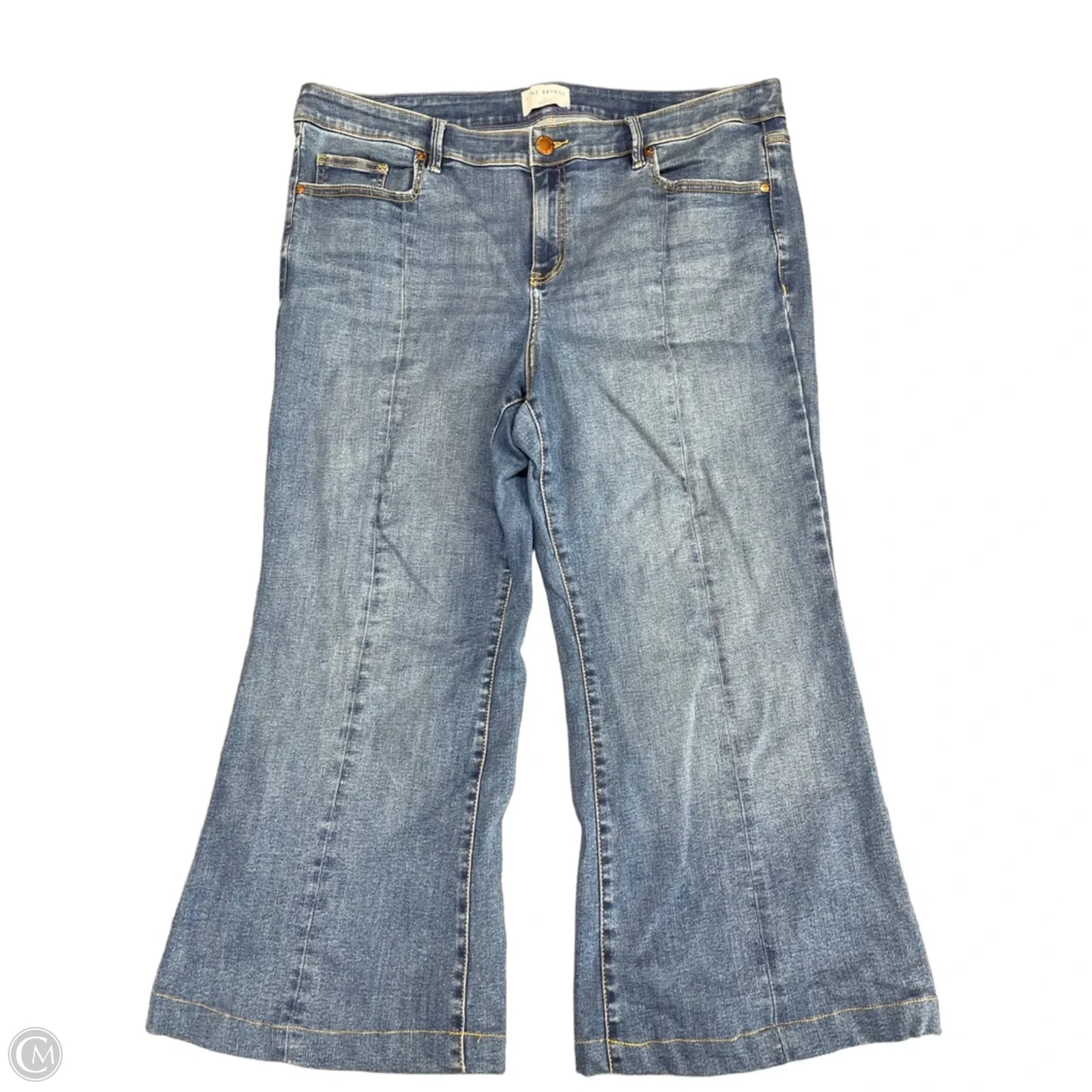 Jeans Cropped By Lane Bryant In Blue Denim, Size: 18