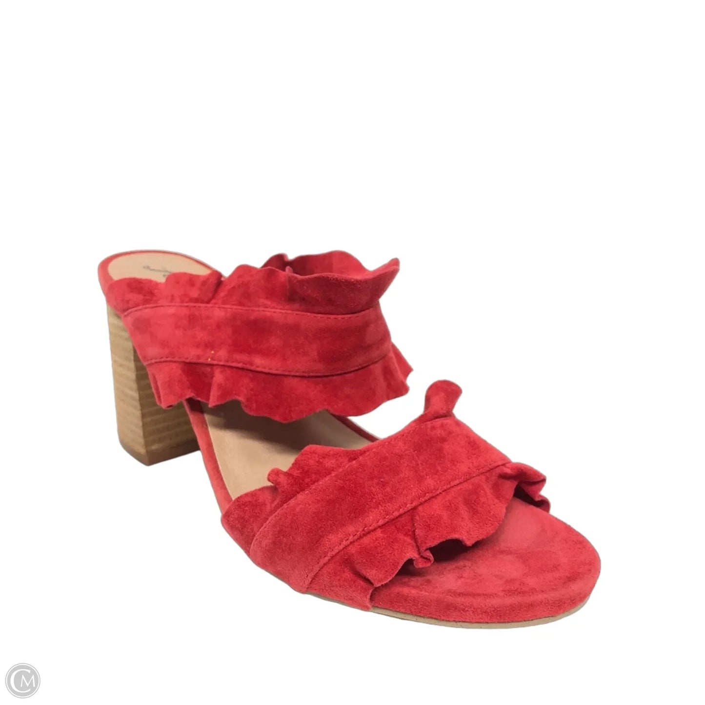 Sandals Heels Block By Free People In Red, Size: 9.5