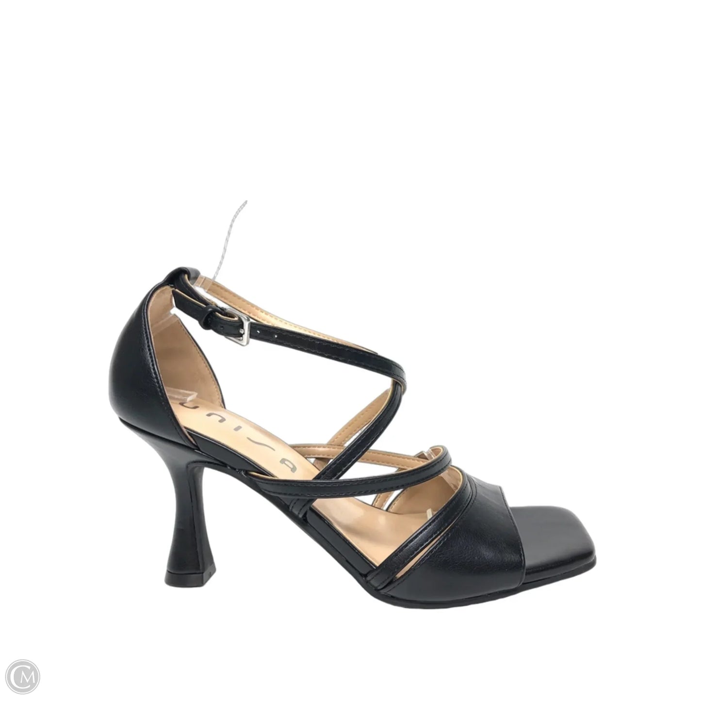 Sandals Heels Kitten By Unisa In Black, Size: 8