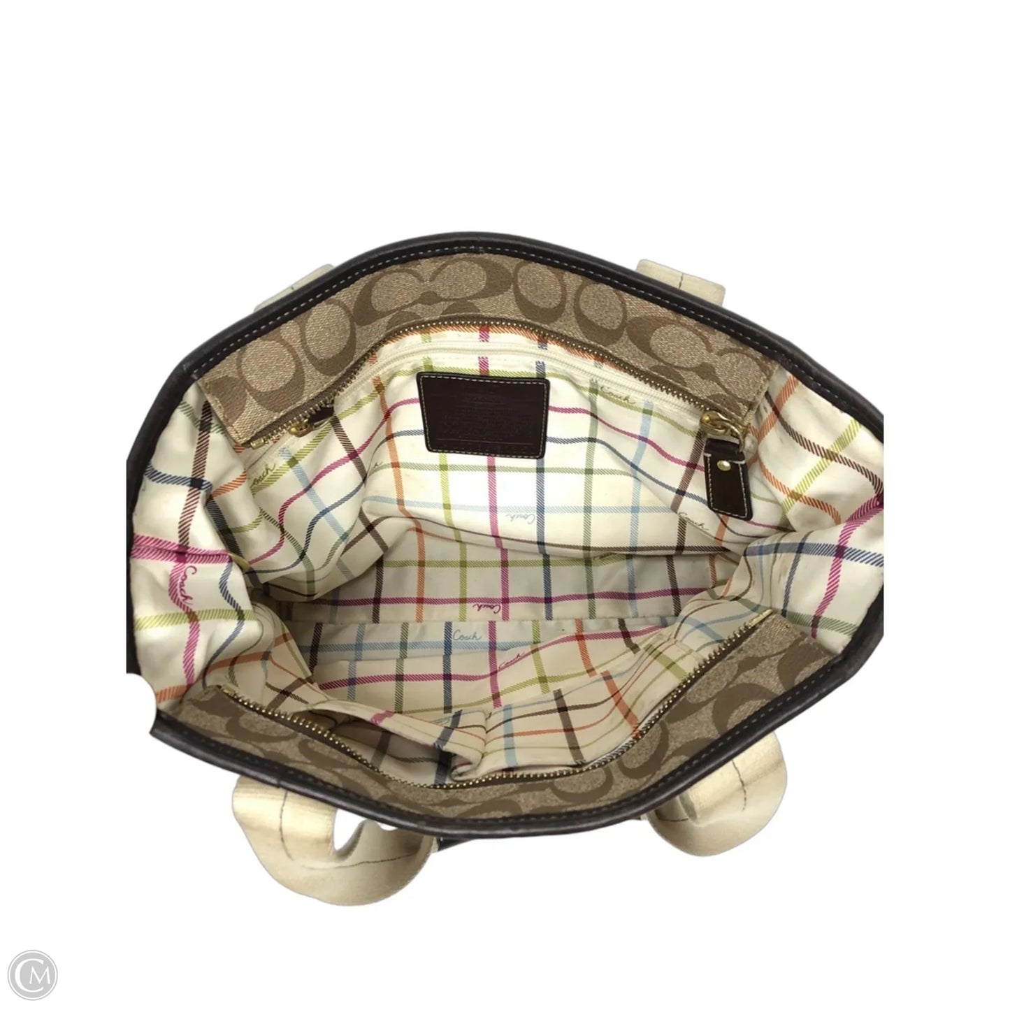 Tote Designer By Coach, Size: Medium