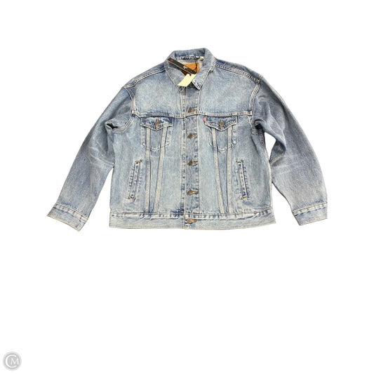 Jacket Denim By Levis In Blue Denim, Size: M