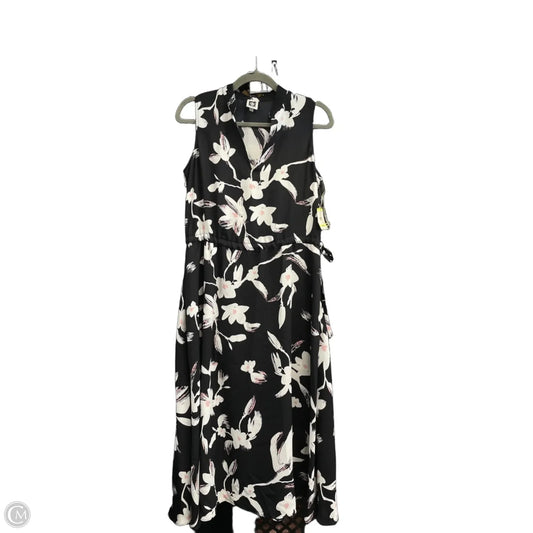 Dress Casual Midi By Anne Klein In Black & White, Size: 4