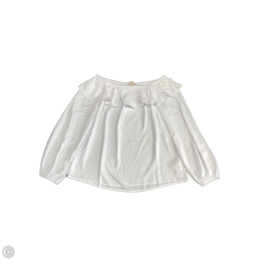 Blouse Long Sleeve By Michael By Michael Kors In White, Size: S