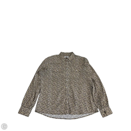 Top Long Sleeve By Cmb In Floral Print, Size: L