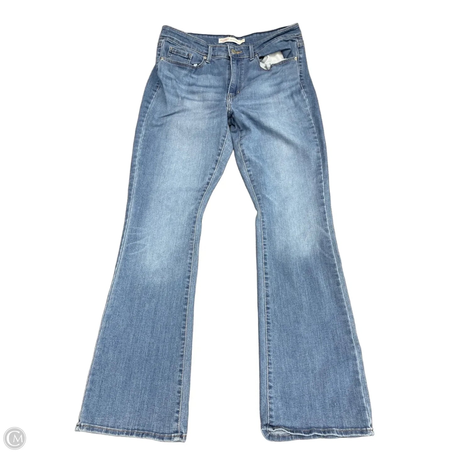 Jeans Boot Cut By Levis In Blue Denim, Size: 10
