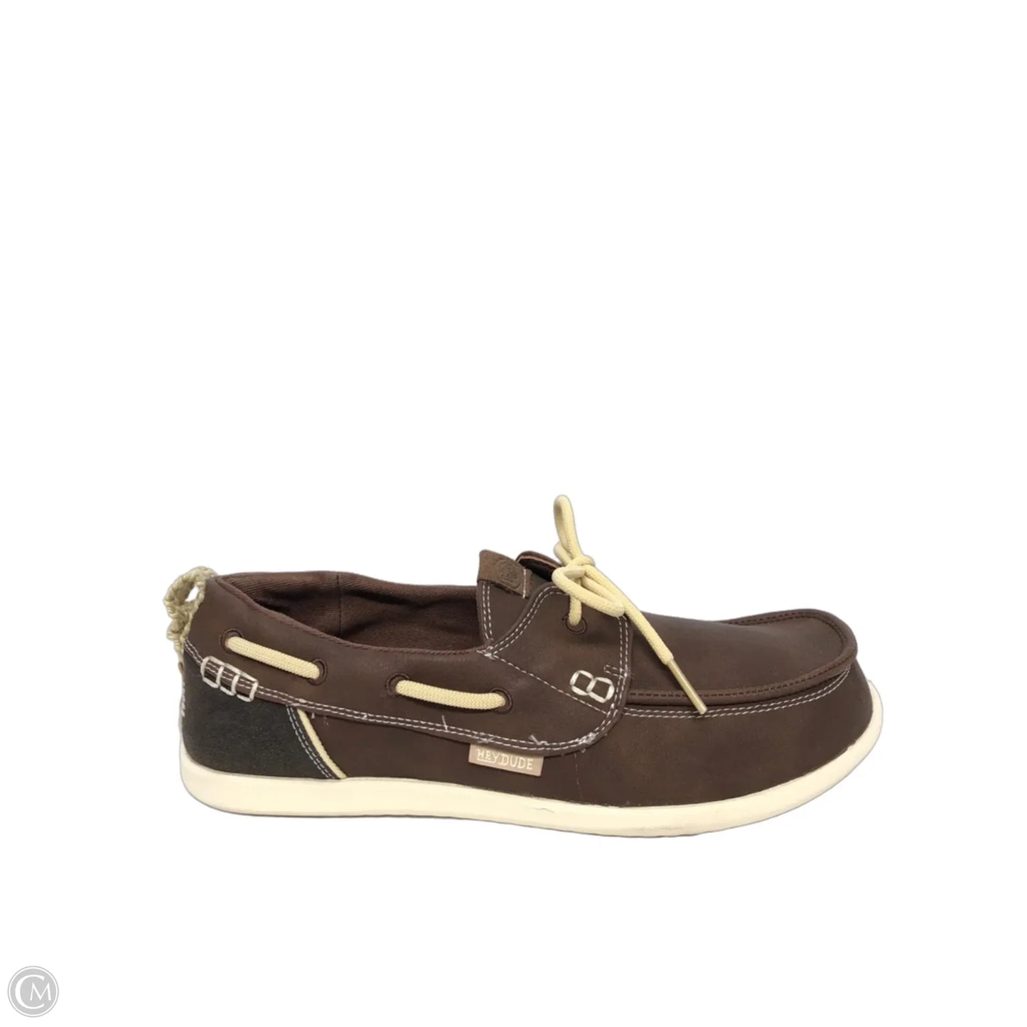 Shoes Flats By Hey Dude In Brown, Size: 8