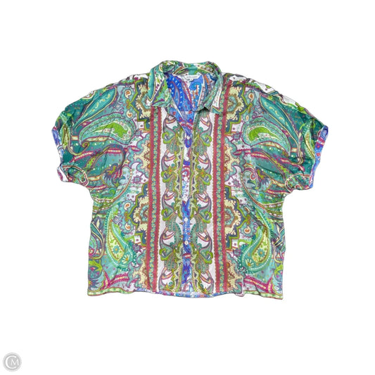 Top Short Sleeve By John Mark In Multi-colored, Size: Xl
