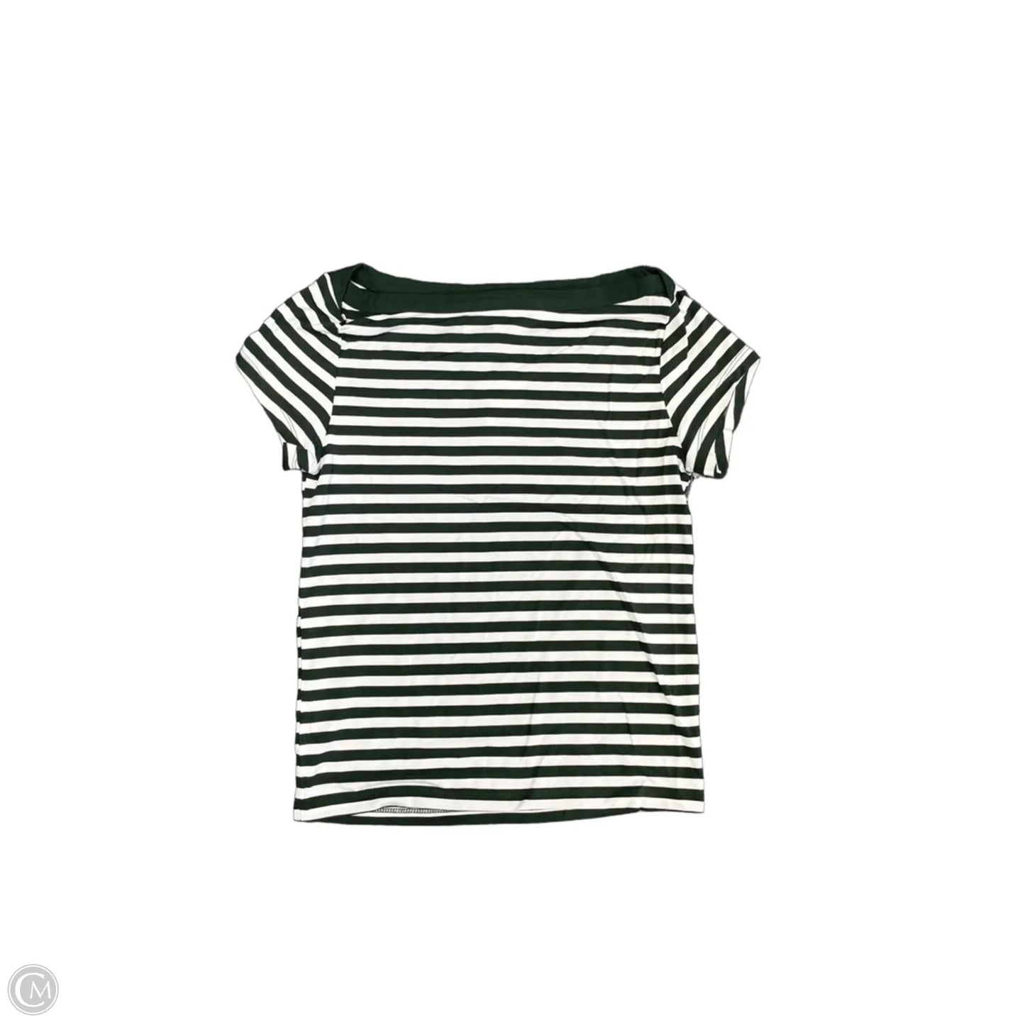 Top Short Sleeve Basic By Lou And Grey In Green & White, Size: Xs