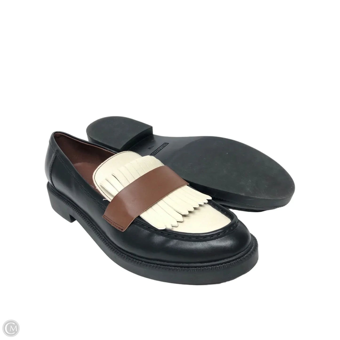 Shoes Flats By Marc Fisher In Black & Cream, Size: 11