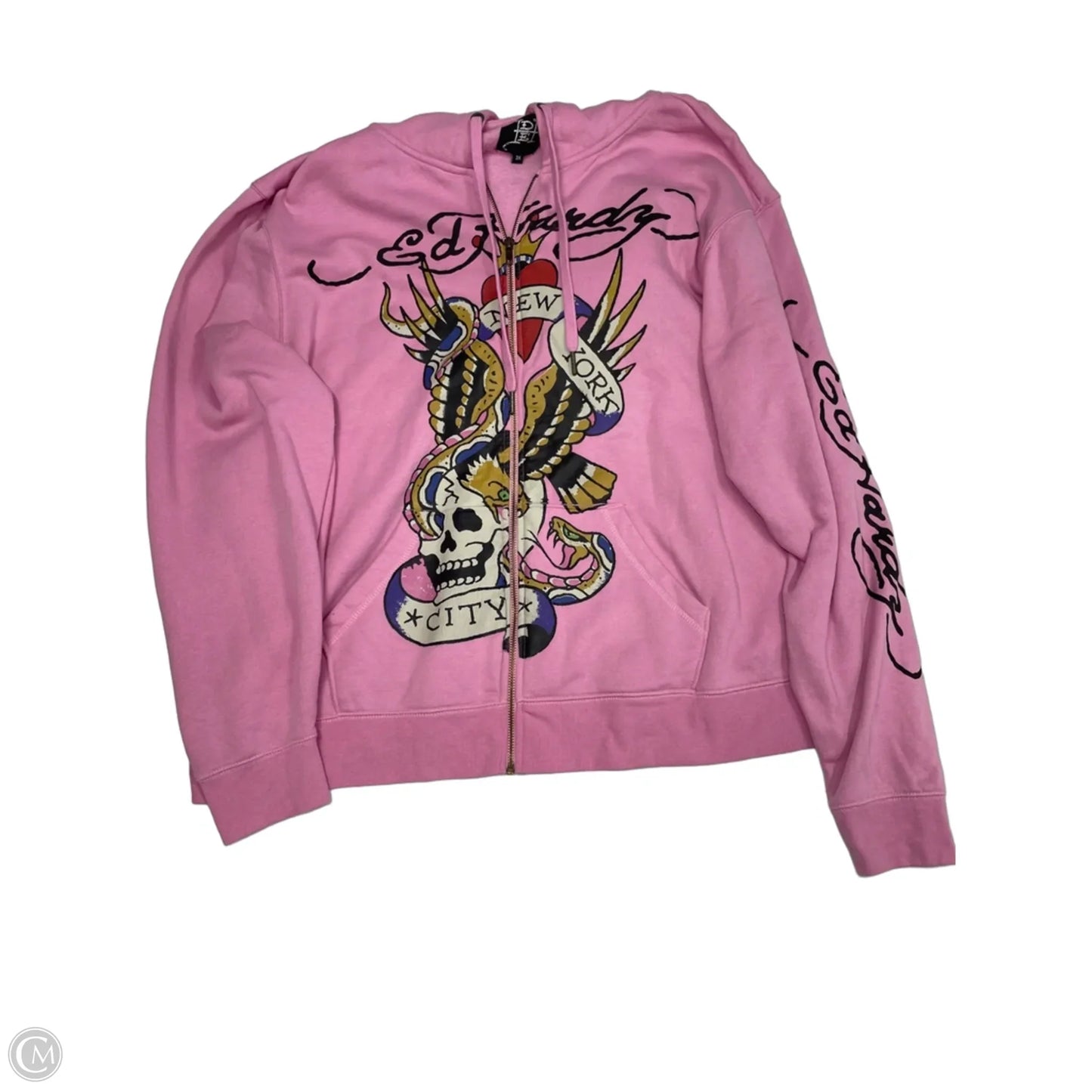 Skirt Set 2pc By Ed Hardy In Pink, Size: 3x