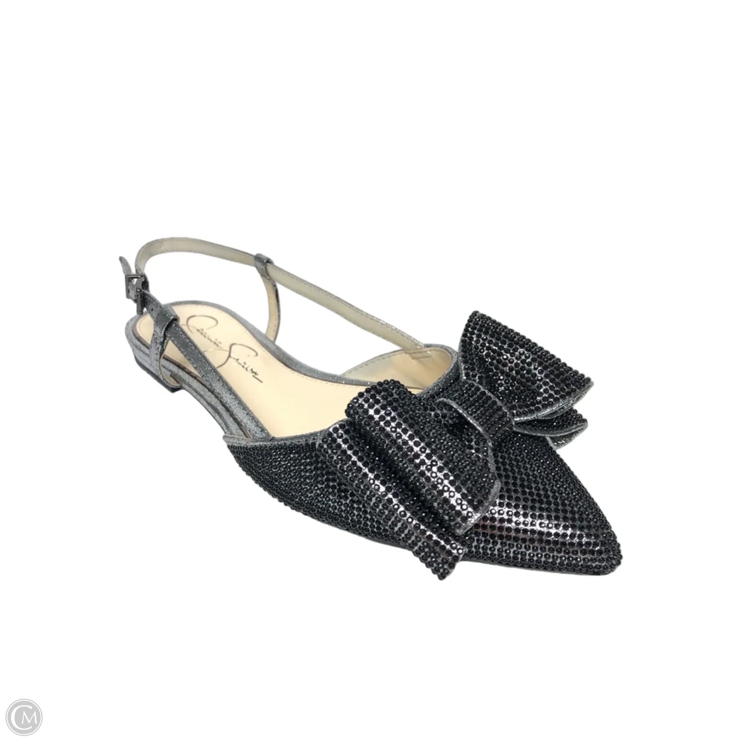 Shoes Flats By Jessica Simpson In Black & Silver, Size: 7
