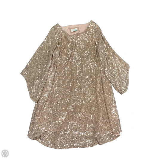 Dress Party Short By Anthropologie In Rose Gold, Size: 2x