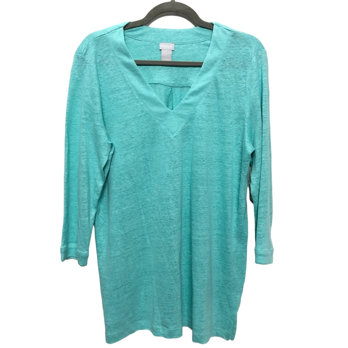 Aqua Top 3/4 Sleeve Chicos, Size M