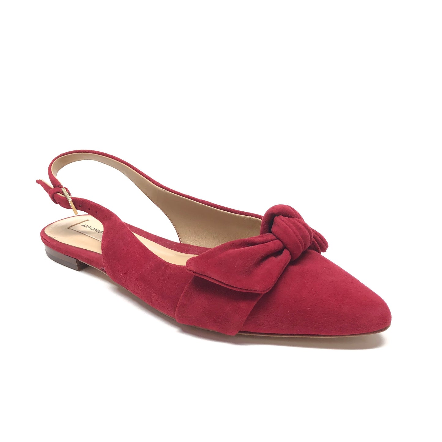 Red Shoes Flats Antonio Melani, Size 8