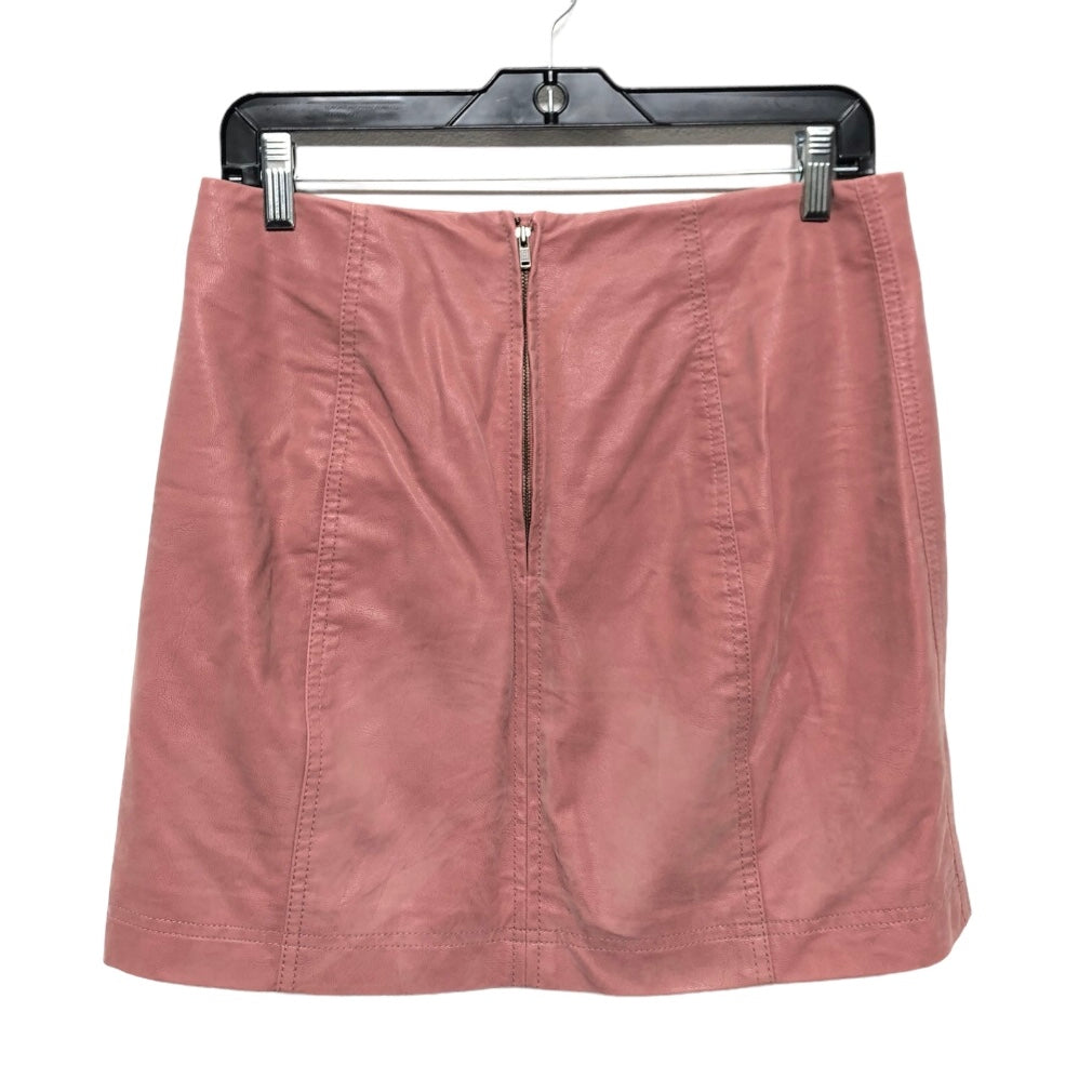 Pink Skirt Mini & Short Free People, Size 8