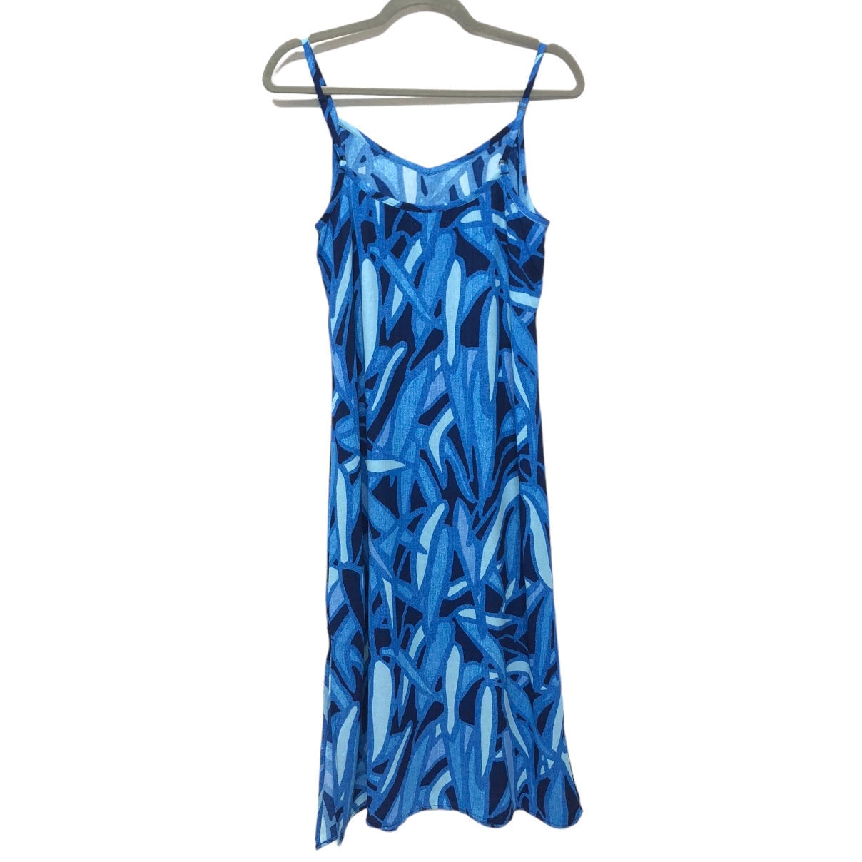 Blue Dress Casual Midi Nic + Zoe, Size Xs