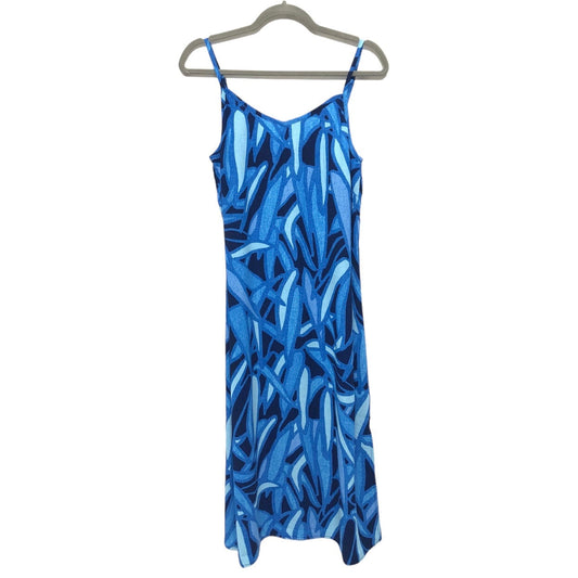 Blue Dress Casual Midi Nic + Zoe, Size Xs