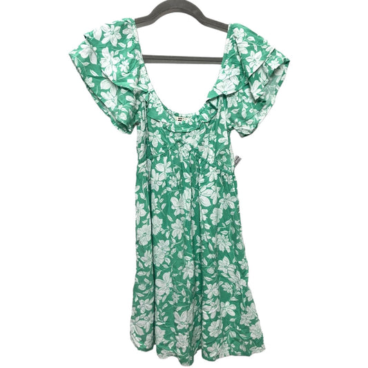 Green Dress Casual Short Billabong, Size M