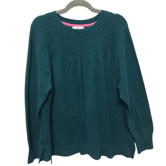 Sweater By Isaac Mizrahi Live Qvc In Green, Size: Xl