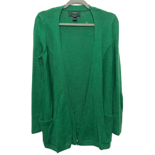 Sweater Cardigan By Tahari By Arthur Levine In Green, Size: M