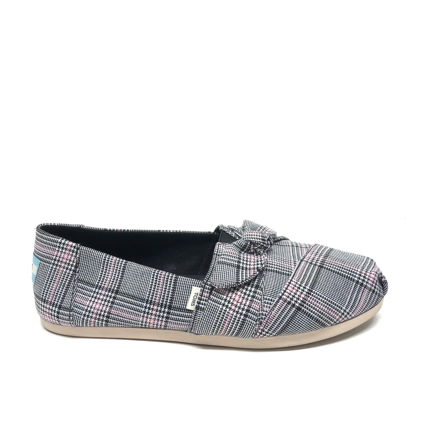 Shoes Flats By Toms In Plaid Pattern, Size: 8.5