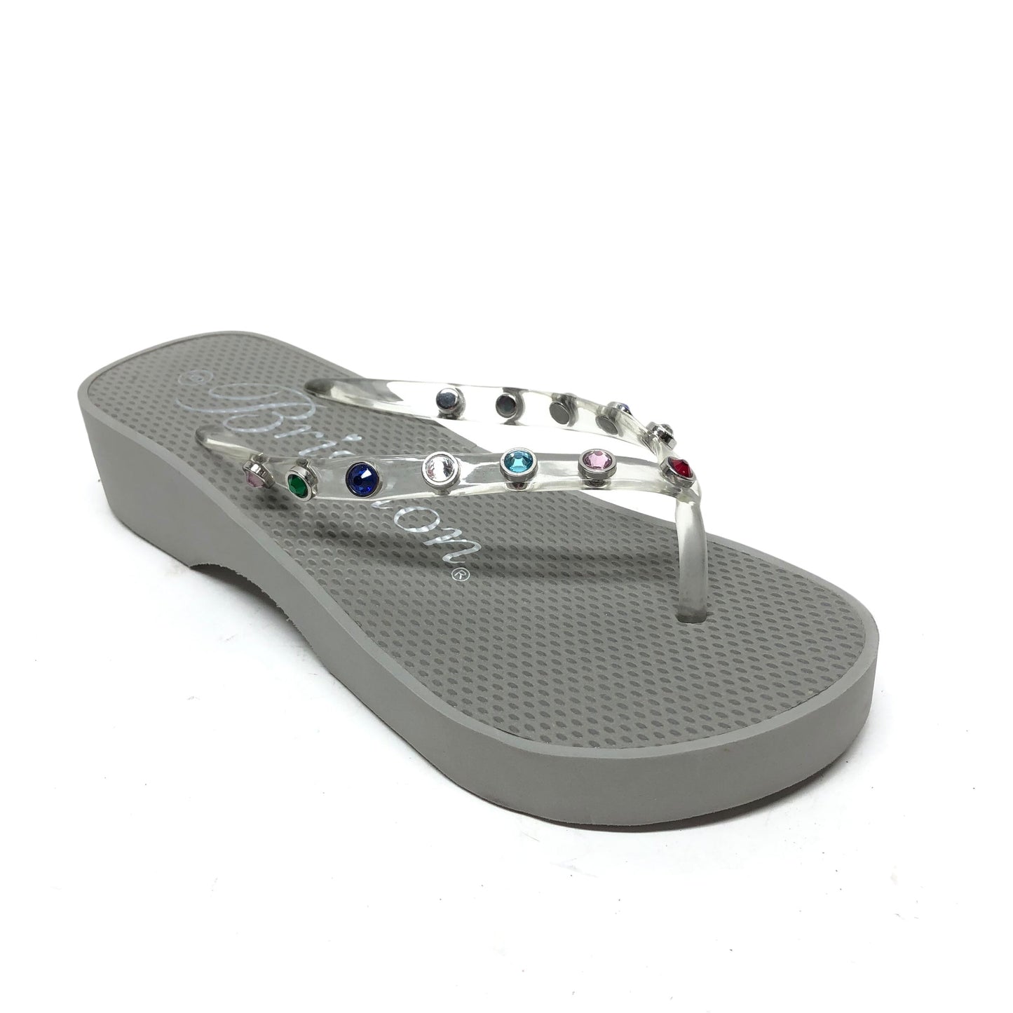 Sandals Flip Flops By Brighton In Grey, Size: 6