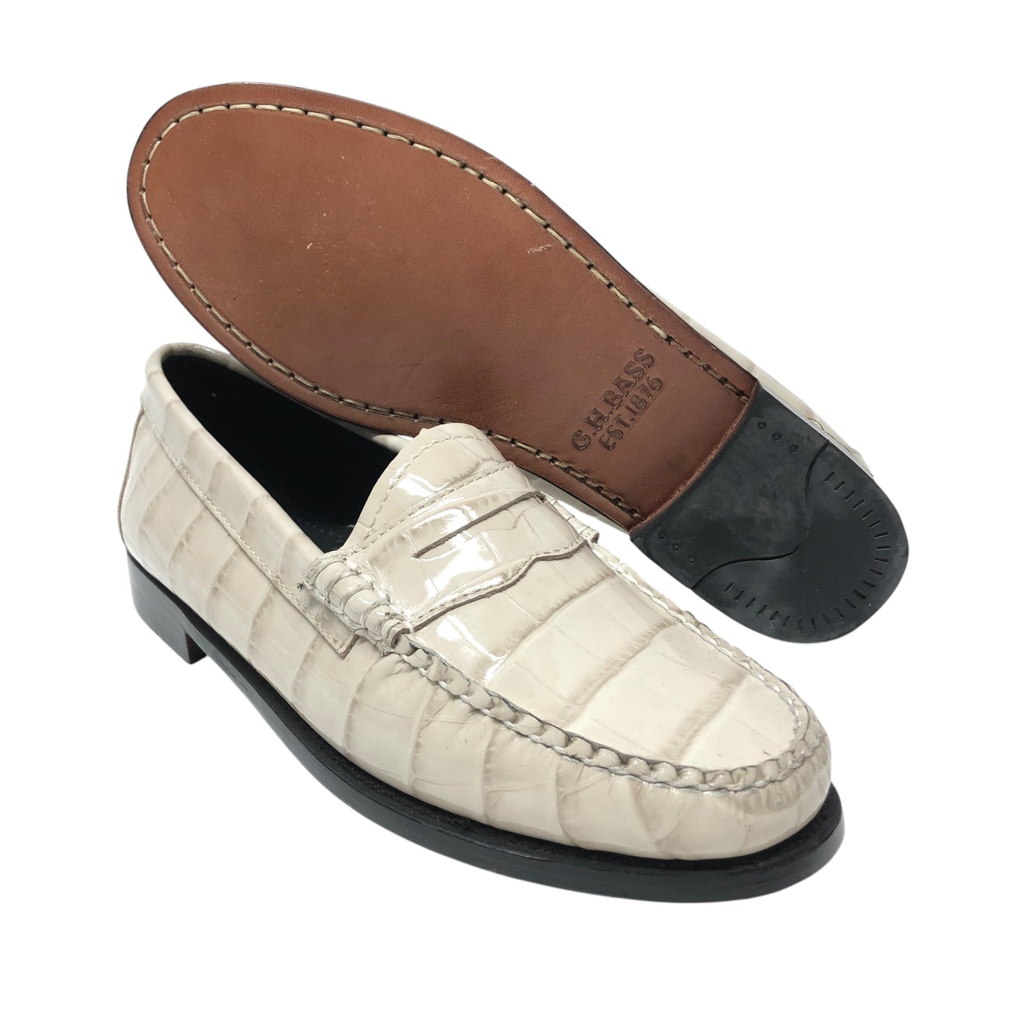 Shoes Flats By Gh Bass And Co In Beige, Size: 6.5