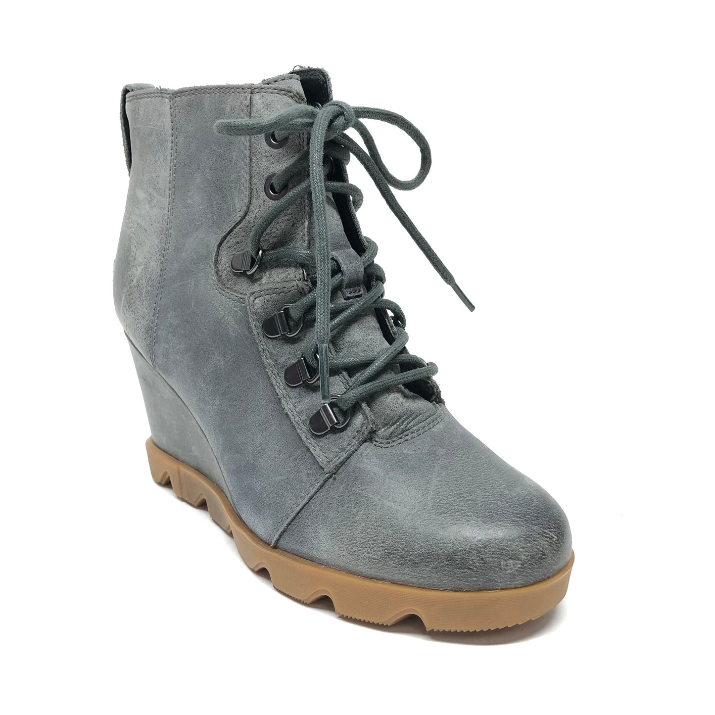 Boots Ankle Heels By Sorel In Grey, Size: 9.5