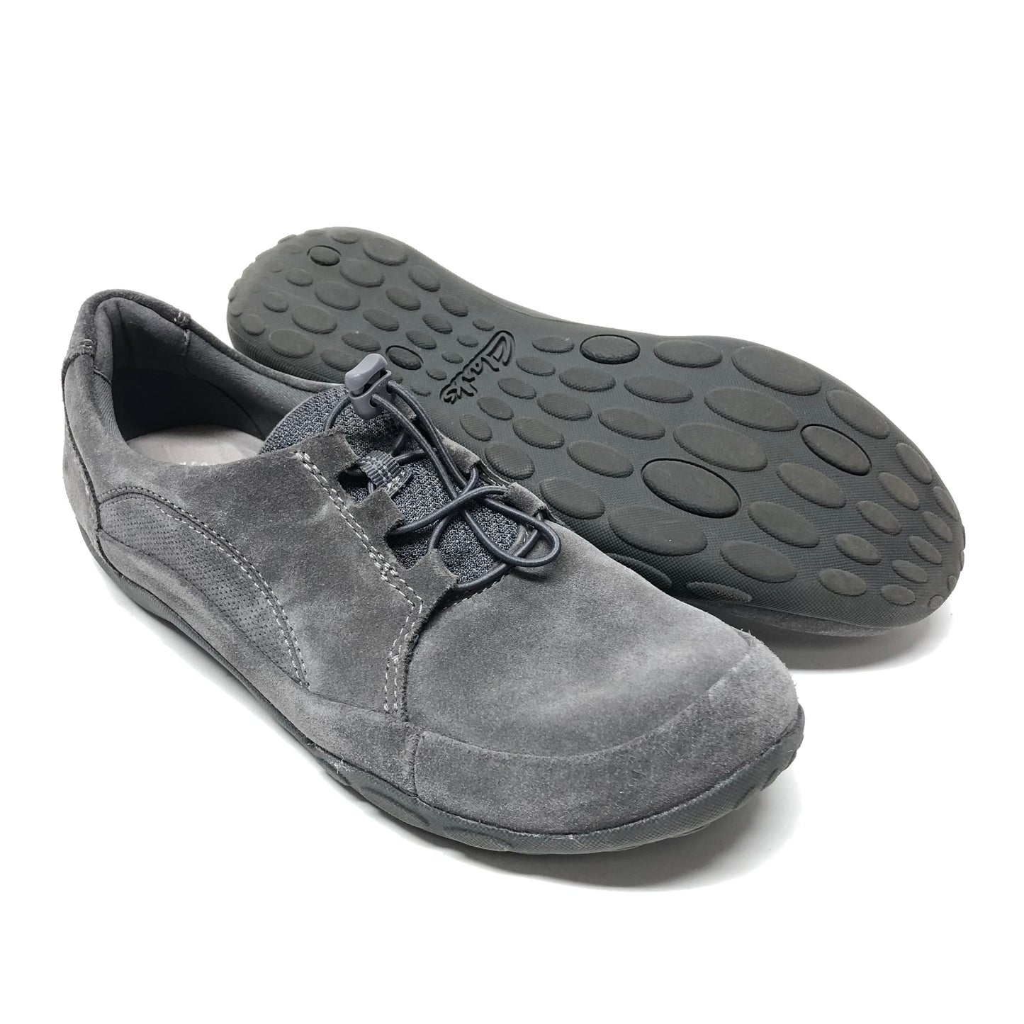 Shoes Sneakers By Clarks In Grey, Size: 10