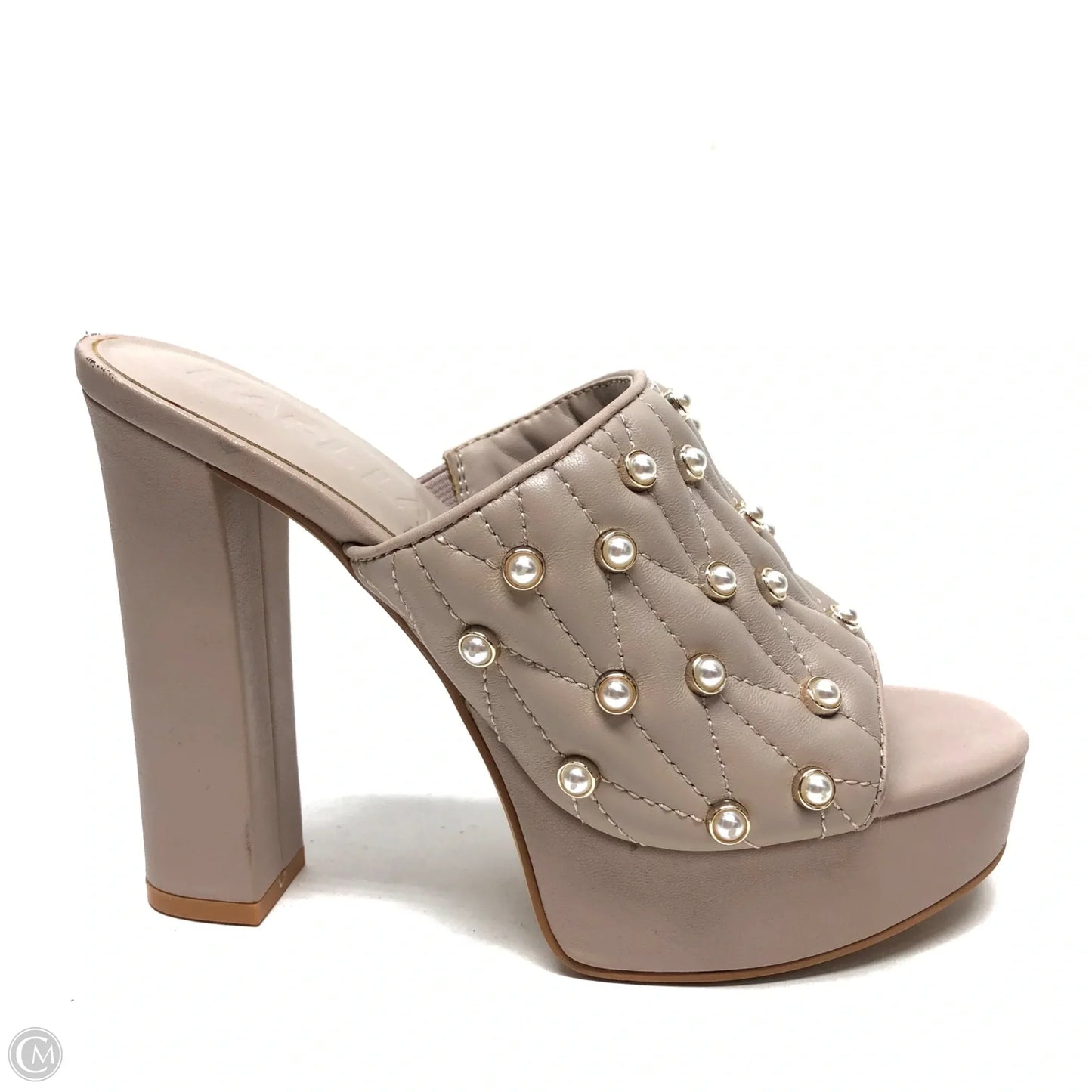 Sandals Designer By Karl Lagerfeld In Beige, Size: 6